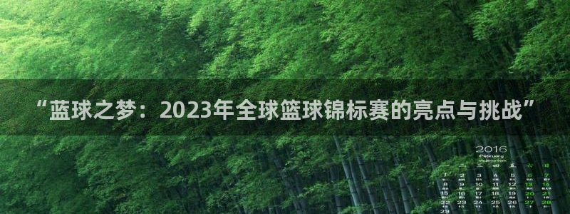 世界杯对阵图2026:“蓝球之梦:2023年全球篮球锦标赛的亮点与挑战”